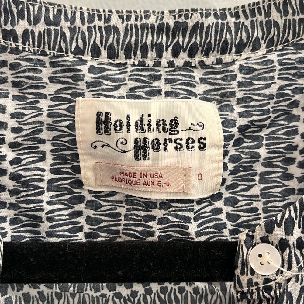 Navy And White Delicate Pattern Anthropologie Blo… - image 2